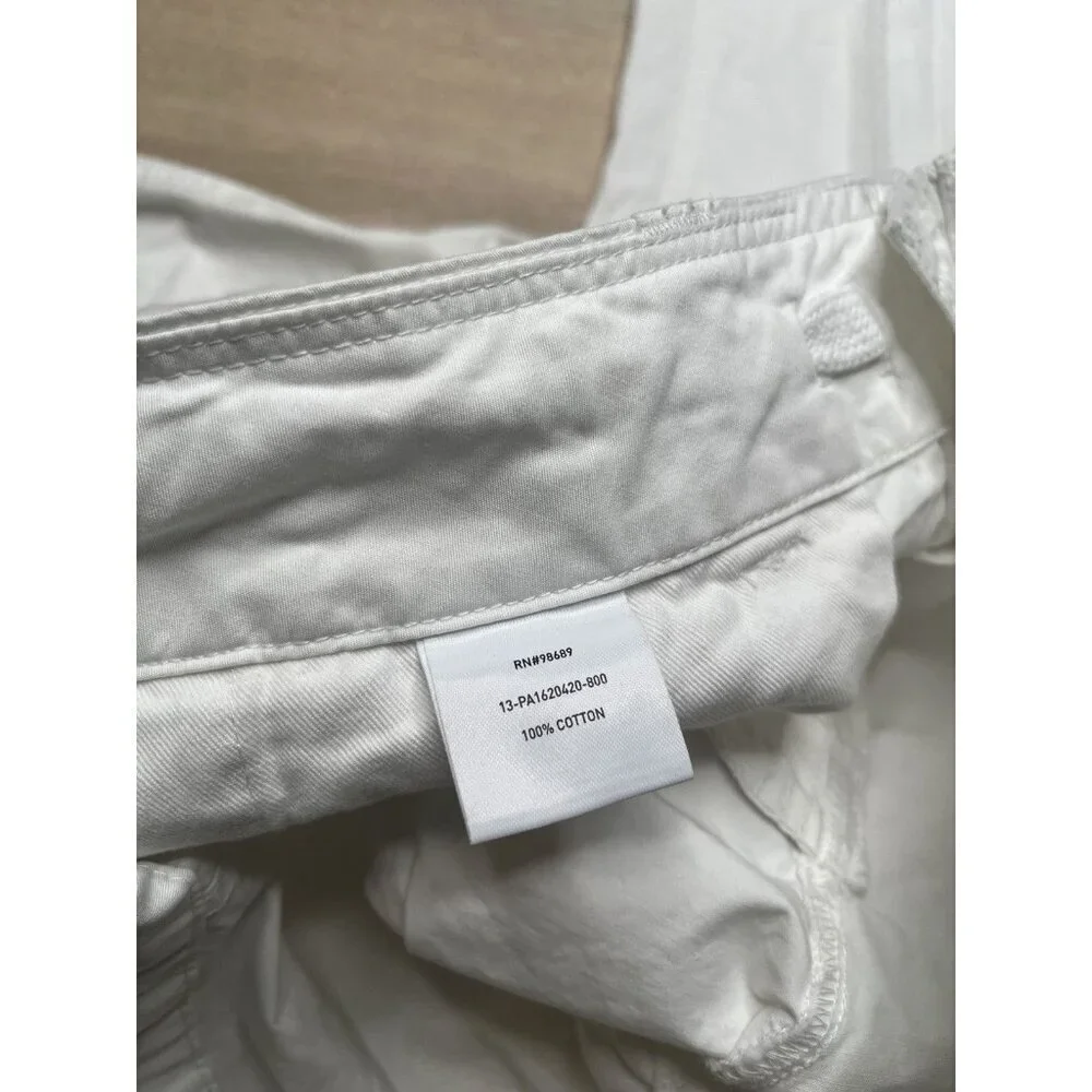 Todd Snyder Garment Dyed Cargo Pant in White Size Large